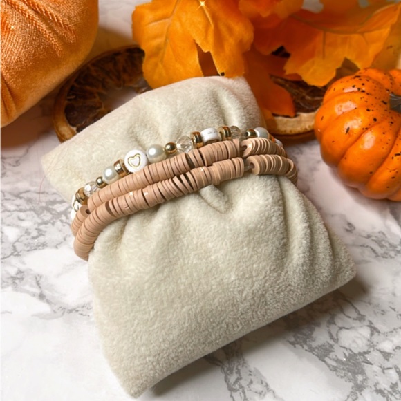 Handmade Fall Bracelets Set (3) - Picture 2 of 2